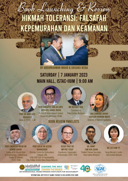 Book Launching Ceremony and Review of “Hikmah Toleransi: Falsafah Kepemurahan dan Keamanan”