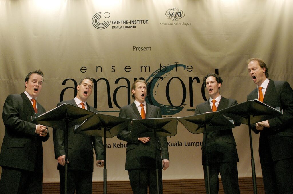German vocal quintet Ensemble Amarcord